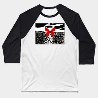 Animal Print Cheetah Love Black and White Baseball T-Shirt